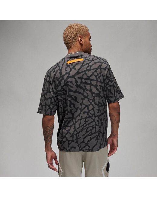 Nike Gray X Paris Saint-Germain Graphic T-Shirt 'Iron' for men