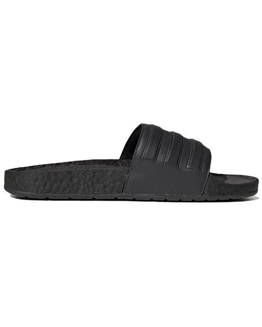Adidas Black Adilette Boost Slide 'Carbon Core'
