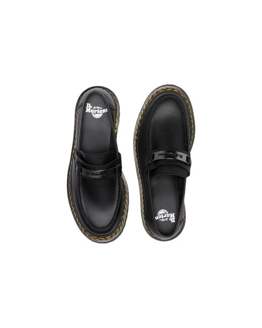 Dr. Martens Black Penton Bex Double Stitch Leather Loafers Poly Rip Stop + Element' for men