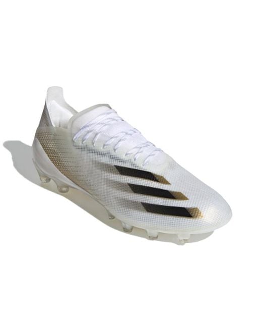Adidas White X Ghosted.1 Ag Metallic Melange' for men