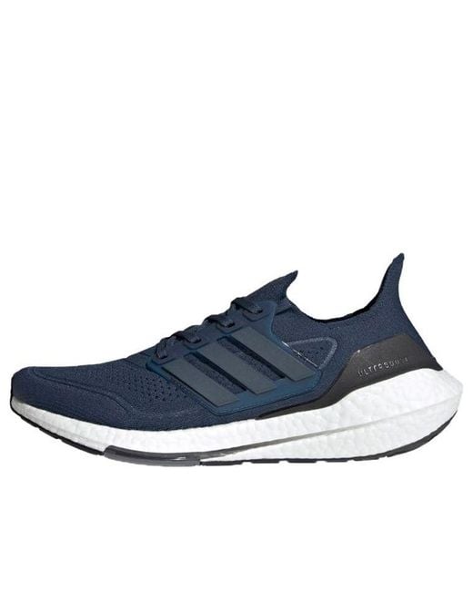 Adidas Blue Ultraboost 21 'Crew' for men