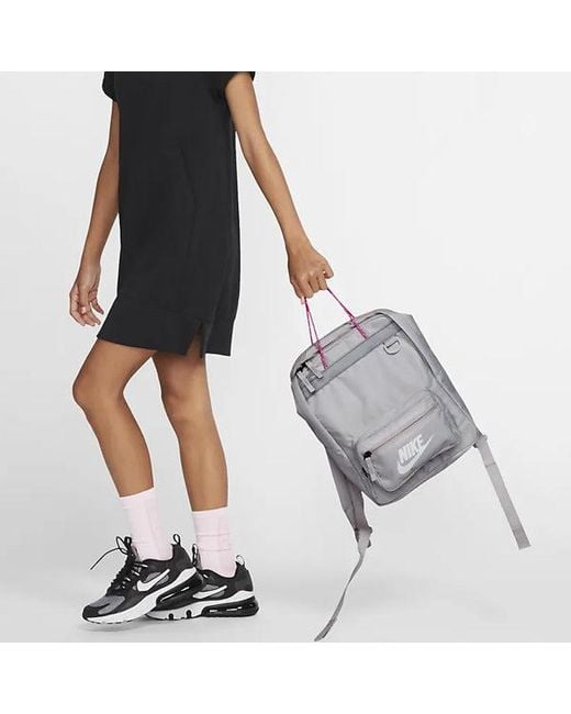 Nike Gray Tanjun Backpack Reflective Athleisure Sports Training Gym