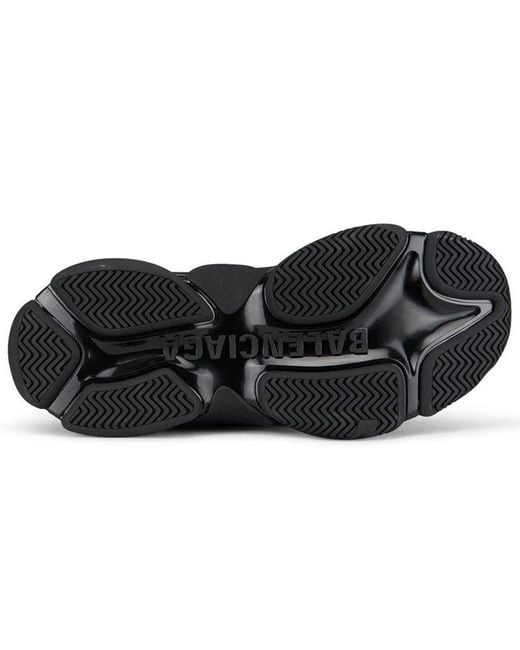 Balenciaga Black Triple S Sneaker 'Allover Logo for men