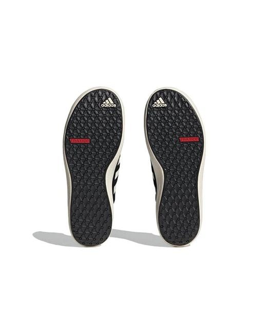 Adidas Black Terrex Boat Slip-On Shoes for men