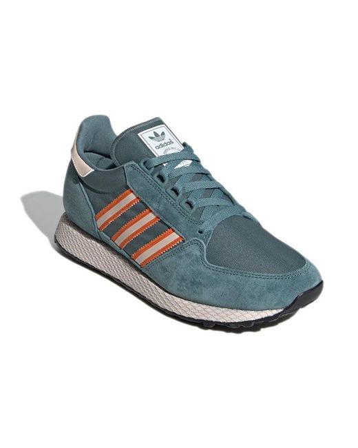 Adidas Blue Originals Forest Grove Running Shoes for men