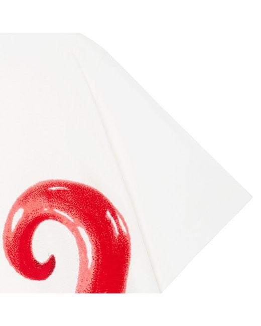 Dior Red X Kenny Scharf Limited Printing Short Sleeve for men