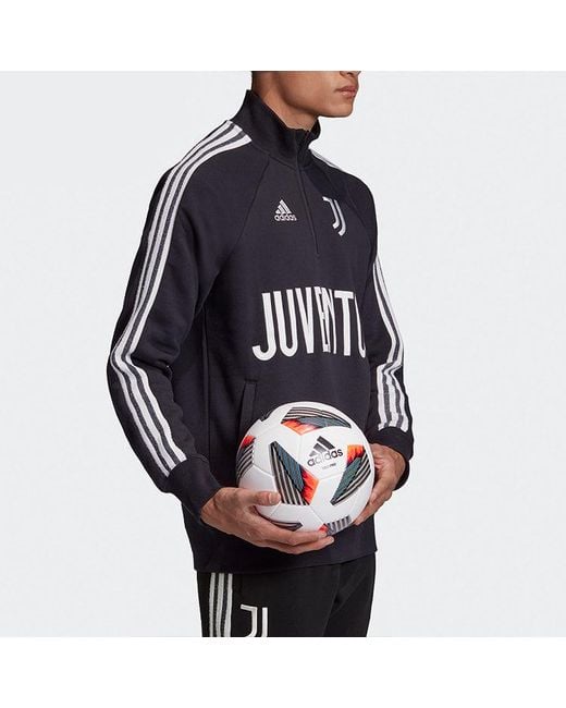 Adidas Blue Juve Icons Top Juventus Soccer/Football Sports Jacket for men