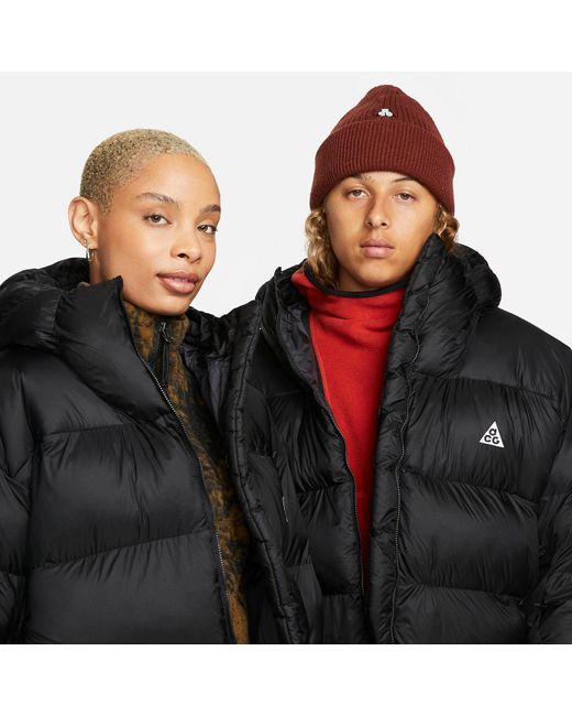 Nike Black Acg Lunar Lake Puffer Jacket 'Triple' for men