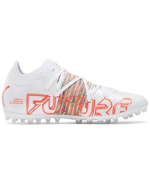 PUMA White Future Z 1.1 Mg Soccer Cleats for men