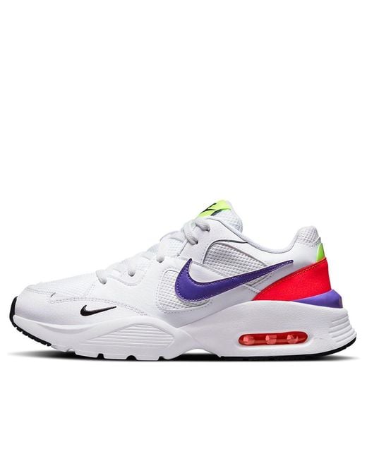 Nike White Air Max Fusion Amd Burst Crimson' for men