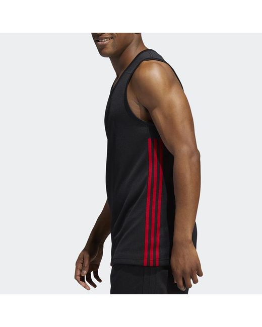 Adidas Black Basketball Training Casual Breathable Knitted Vest for men