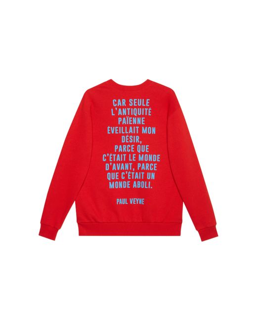 Gucci Red 'Humphrey Bogart' Print Sweatshirt for men