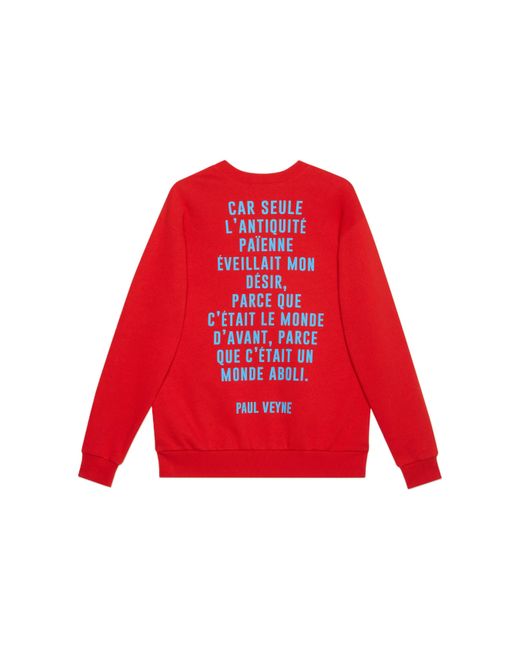Gucci Red 'humphrey Bogart' Print Sweatshirt '' for men