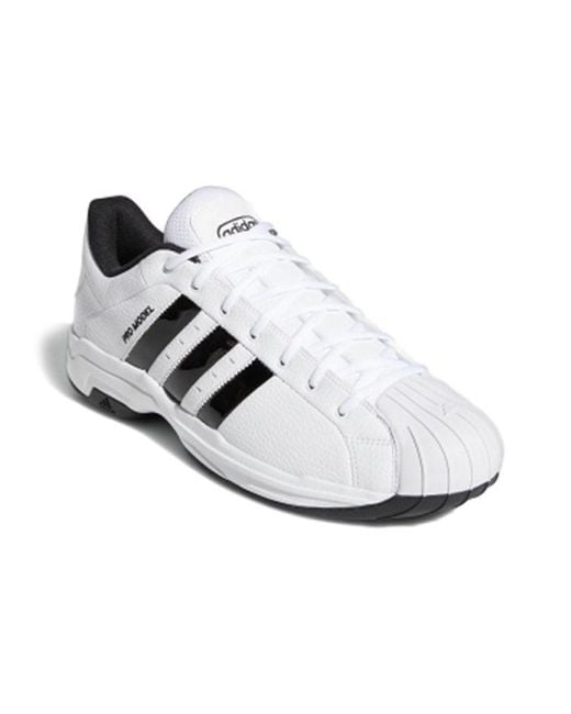 Adidas White Pro Model 2G Low for men