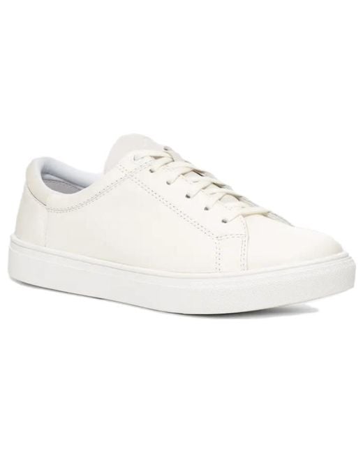 Ugg White Baysider Low Weather Shoe Leather' for men