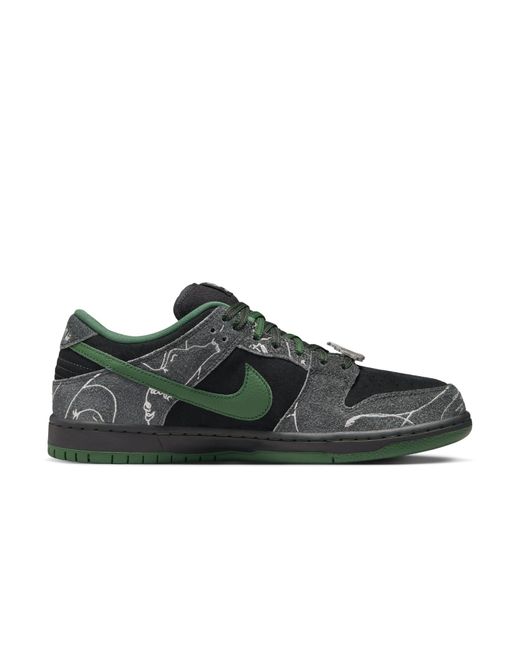 Nike Green X There Skateboard Sb Dunk Low Pro 'Anthracite Gorge' for men