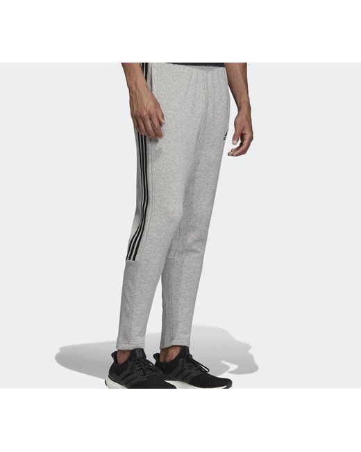 Adidas Gray Stripe Training Sports Long Pants for men