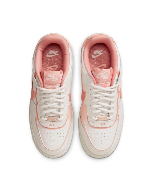 Nike White (Wmns) Air Force 1 Shadow Coral'