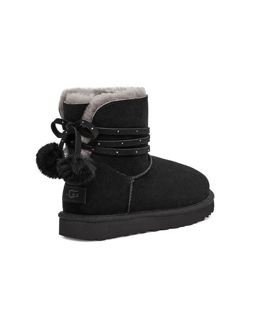 Ugg Black (Wmns) Mini Bailey Bow Pom