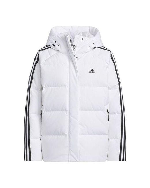 Adidas Gray (Wmns) Three Stripes Puffer Down Jackets