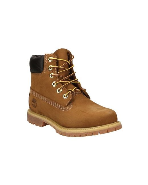Timberland Brown (Wmns) Icon 6' Premium Boots Nubuck'