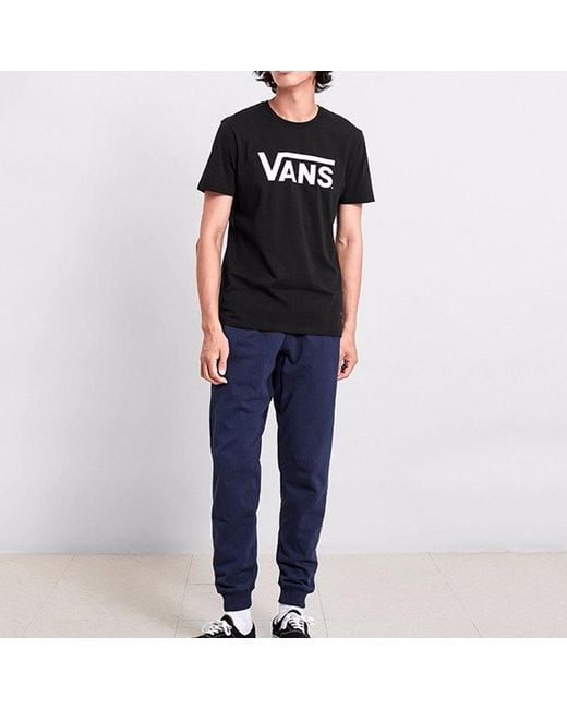 Vans Black Classical Logo Short Sleeve Tee for men