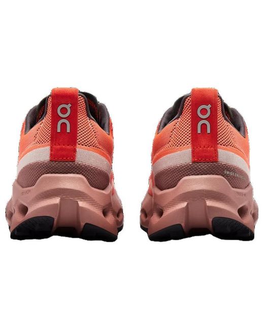 On Shoes Red (Wmns) Cloudsurfer Trail 'Flame Dustrose'