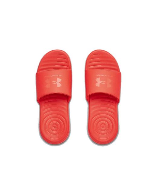 Under Armour Red Ansa Fixed Slide 'Beta' for men