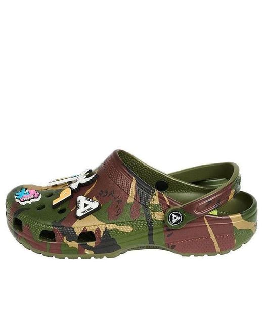 CROCSTM Brown X Palace Classic Clog 'Jungle Camo' for men
