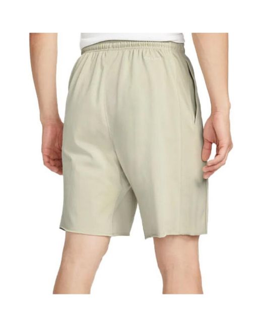 Nike Natural Logo Embroidered Alphabet Printing Elastic Waistband Straight Casual Shorts Light Stone for men
