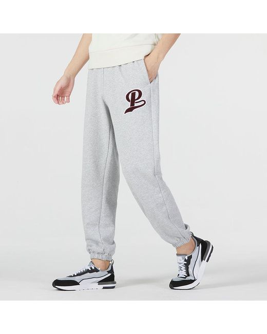PUMA Gray Team Sweatpants for men
