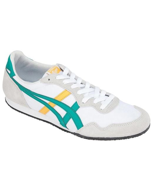 Onitsuka Tiger Blue Serrano Running Shoes White for men