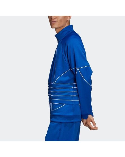 Adidas Blue Originalsb Tf Turf Out Ply Tt Casual Minimalistic Stand Collar Zipper Sports Jacket for men