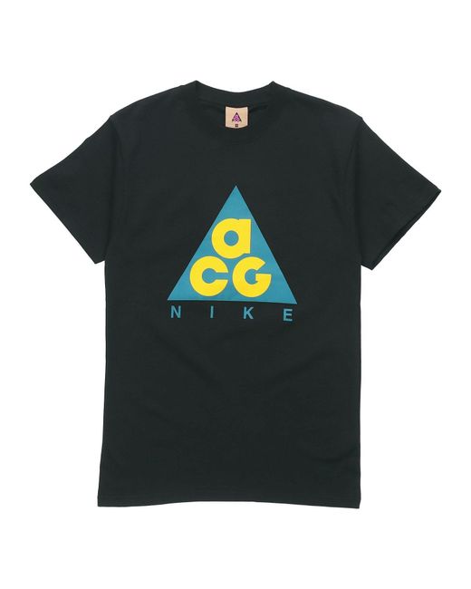 Nike Black Nrg Acg Ss20 Logo Printing Short Sleeve for men