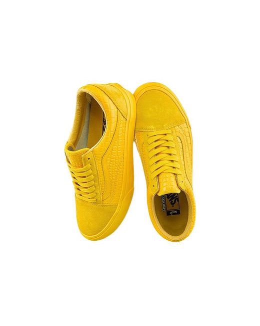 Vans Yellow Old Skool Vlt Lx 'Croc Skin for men