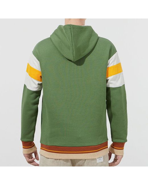 PUMA Green Retro Embroidered Logo Contrasting Colors Sports Dark for men