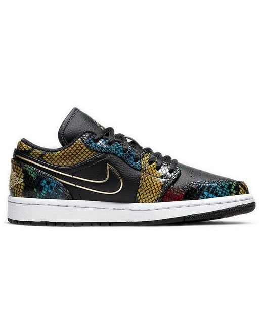 Nike Blue (Wmns) 1 Low 'Multi Snakeskin'