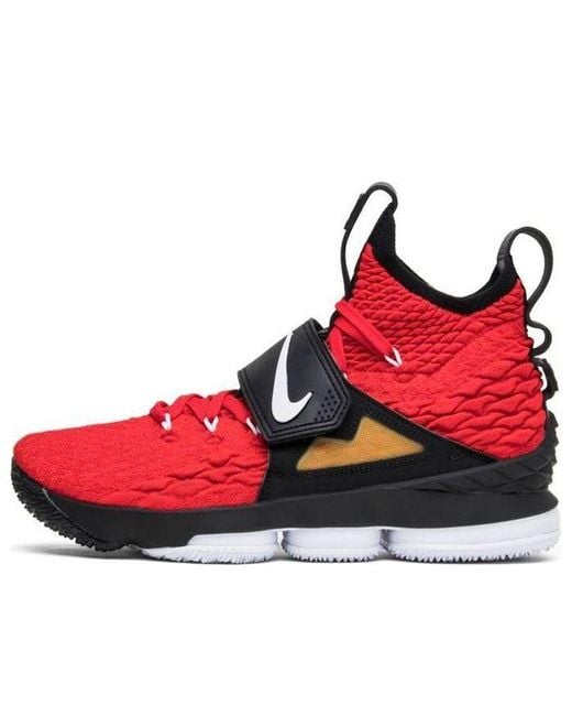 Nike Red Lebron 15 Basketball Shoe for men