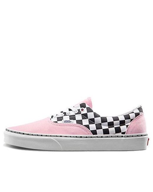 Vans White Era Retro Casual Skate Shoes Grid for men