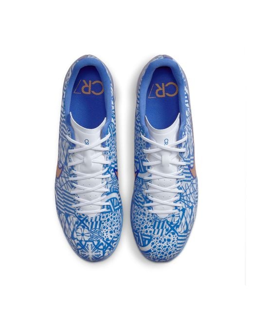 Nike Blue Zoom Mercurial Vapor 15 Academy Cr7 Ic 'Azulejo' for men