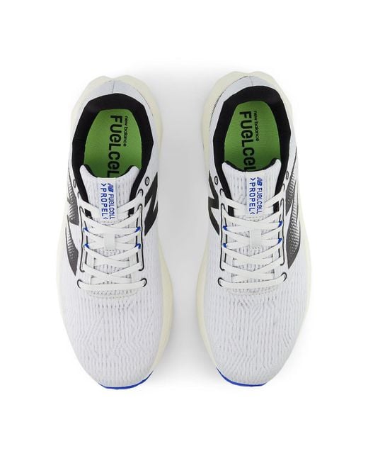 New Balance White Fuelcell Propel V5 Shoes for men