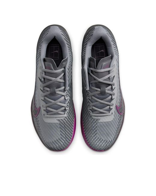 Nike Gray Air Zoom Vapor 11 Hard Court Tennis Shoes for men