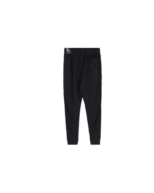 Nike Black Sportswear Dual Drawstring Sports Long Pants for men
