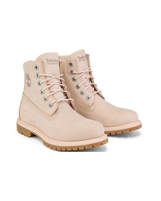 Timberland Natural (Wmns) Paninara Collarless 6 Inch Waterproof Boots 'Light Nubuck'
