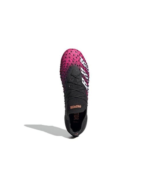 Adidas Purple Predator Freak.1 Fg Demonskin Tee Shock' for men