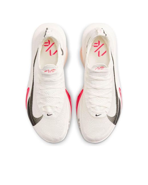 Nike White Alphafly 3 Road Racing Shoes for men