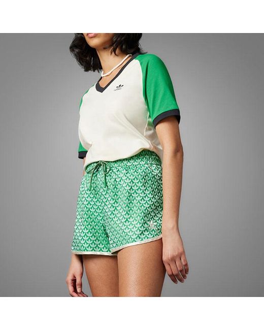 Adidas Green (Wmns) Adicolor High Waist Monogram Short