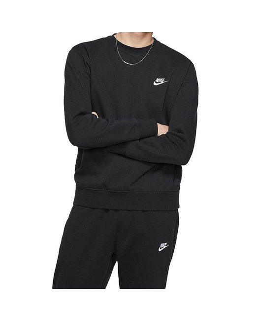 Nike Black Sportswear Club Small Logo Long Sleeves for men