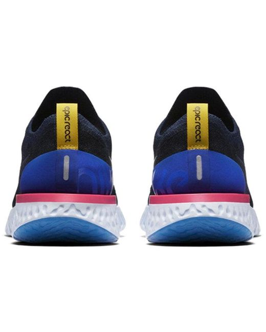 Nike Blue Epic React Flyknit 'College' for men