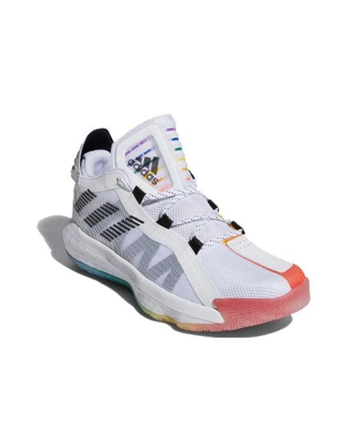 Adidas White Dame 6 Gca 'Pride Pack' for men